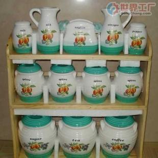 批发双色釉密封罐套具 融合实用与艺术的日用陶瓷精品